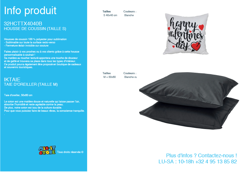 Coussin et oreiller