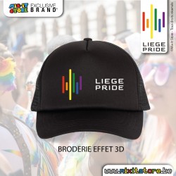 Casquette noire 5 panneaux...