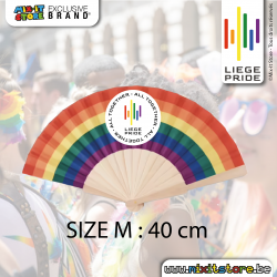 Eventail Liège Pride Rainbow